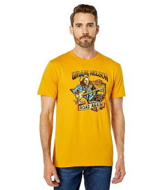 送料無料 ブリクストン Brixton メンズ 男性用 ファッション Tシャツ Willie Nelson Again Road Short Sleeve Tee - Texas Yellow