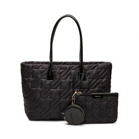 送料無料 アン クライン Anne Klein レディース 女性用 バッグ 鞄 トートバッグ バックパック リュック Quilted Nylon Tote with Pouch - Black/Black