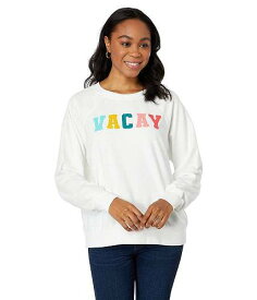 送料無料 ワイルドフォックス Wildfox レディース 女性用 ファッション パーカー スウェット Vacay French Terry Sommers Sweatshirt - Vanilla