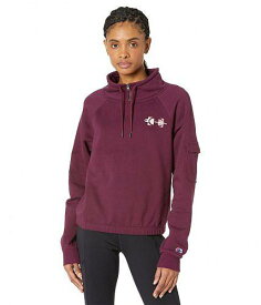 送料無料 チャンピオン Champion レディース 女性用 ファッション パーカー スウェット Campus Eco Fleece Mini Zip Mock - Dark Berry Purple