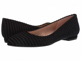 送料無料 フレンチソール French Sole レディース 女性用 シューズ 靴 フラット Elka - Black Bremen Velvet