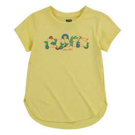 送料無料 リーバイス Levi&#039;s(R) Kids 女の子用 ファッション 子供服 Tシャツ High-Low Graphic Tee Shirt (Little Kids) - Lima Bean