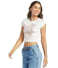 送料無料 ロキシー Roxy レディース 女性用 ファッション Tシャツ Paradise Bound Cropped T-Shirt - Egret