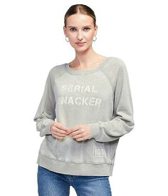 送料無料 ワイルドフォックス Wildfox レディース 女性用 ファッション パーカー スウェット Serial Snacker Sweatshirt - Seagrass