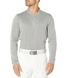 送料無料 キャラウェイ Callaway メンズ 男性用 ファッション アクティブシャツ Crossover Performance Hybrid Collar Pullover - Medium Grey Heather