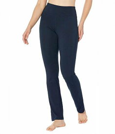 送料無料 ジョッキーアクティブ Jockey Active レディース 女性用 ファッション パンツ ズボン Premium Brushed Wide Waistband Yoga Pants - Neo Navy