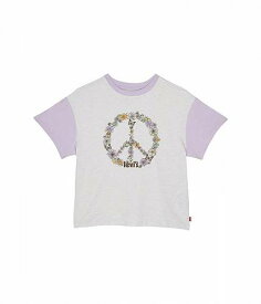 送料無料 リーバイス Levi&#039;s(R) Kids 女の子用 ファッション 子供服 Tシャツ Oversized Graphic T-Shirt (Big Kids) - Oatmeal Heather