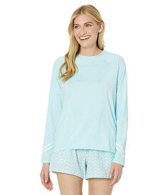 送料無料 Southern Tide レディース 女性用 スポーツ・アウトドア用品 水着 ラッシュガード スイムシャツ Long Sleeve Reflective Skipjack Perf Tee - Wake Blue