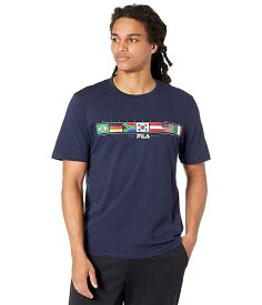 送料無料 フィラ Fila メンズ 男性用 ファッション Tシャツ Huegmen Graphic Tee - Fila Navy