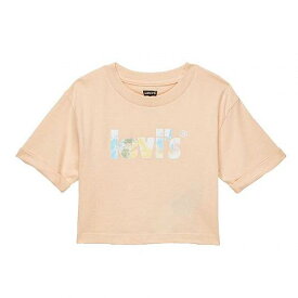 送料無料 リーバイス Levi&#039;s(R) Kids 女の子用 ファッション 子供服 Tシャツ Meet &amp; Greet Rolled Sleeve Tee (Toddler) - Pale Peach