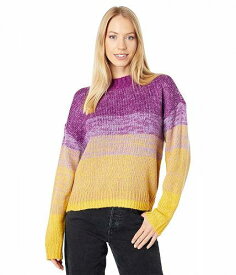 送料無料 ビーシービーゲネレーション BCBGeneration レディース 女性用 ファッション セーター Ombre Cable Sweater Top U1UX5S10 - Orchid/Chartreuse