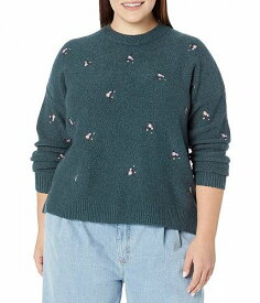 送料無料 Madewell レディース 女性用 ファッション セーター Plus Embroidered Floral Pullover - Heather Spruce
