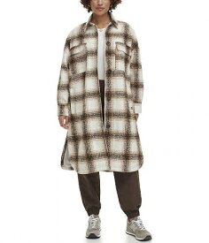 送料無料 リーバイス Levi&#039;s(R) レディース 女性用 ファッション アウター ジャケット コート ジャケット Long Length Wool Blend Shirt Jacket - Cream Plaid