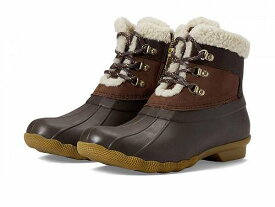送料無料 スペリー Sperry レディース 女性用 シューズ 靴 ブーツ レインブーツ Saltwater Alpine Leather - Brown