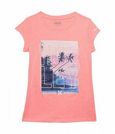 送料無料 ハーレー Hurley Kids 女の子用 ファッション 子供服 Tシャツ Graphic T-Shirt (Little Kids) - Guava Glow heather