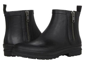 送料無料 Madewell レディース 女性用 シューズ 靴 ブーツ レインブーツ The Zip-Up Lugsole Rain Boot - True Black