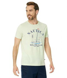 送料無料 ナウチカ Nautica メンズ 男性用 ファッション Tシャツ Sustainably Crafted Graphic T-Shirt - Lime Ice