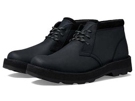 送料無料 クラークス Clarks メンズ 男性用 シューズ 靴 ブーツ チャッカブーツ Corston DB Waterproof - Black Leather Waterproof