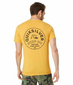送料無料 クイックシルバー Quiksilver メンズ 男性用 ファッション Tシャツ Timeless Spin Short Sleeve Tee - Yolk Yellow
