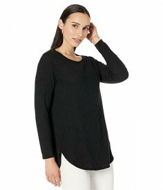 送料無料 カルバンクライン Calvin Klein レディース 女性用 ファッション セーター Rib Tunic with Round Hem - Black
