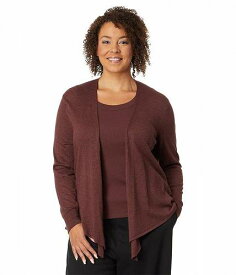 送料無料 ニックアンドゾー NIC+ZOE レディース 女性用 ファッション セーター Plus Size All Year Four-Way Cardigan - Redwood