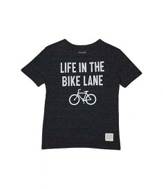 送料無料 オリジナルレトロブランド The Original Retro Brand Kids キッズ 子供用 ファッション 子供服 Tシャツ Life In The Bike Lane Tri-Blend Crew Neck Tee (Big Kids) - Streaky Black