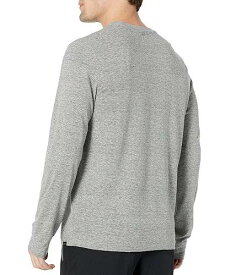 送料無料 プラナ Prana メンズ 男性用 ファッション Tシャツ Cardiff Long Sleeve Pocket T-Shirt Slim Fit - Heather Grey