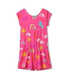 送料無料 Hatley Kids 女の子用 ファッション 子供服 ベビー服 赤ちゃん ロンパース Unicorns &amp; Rainbows Romper (Toddler/Little Kids/Big Kids) - Pink