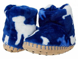 送料無料 Hatley Kids キッズ 子供用 キッズシューズ 子供靴 スリッパ ハット 帽子 Silhouette Pups Fleece Slippers (Toddler/Little Kid) - Blue