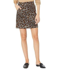 送料無料 J.Crew レディース 女性用 ファッション スカート Buckle Miniskirt in Leopard - Ivory/Brown