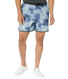 送料無料 ルーカ RVCA メンズ 男性用 ファッション ショートパンツ 短パン Yogger Hybrid Shorts - Stark Blue Tie-Dye