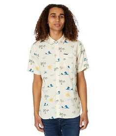 送料無料 オニール O&#039;Neill メンズ 男性用 ファッション ボタンシャツ Oasis Eco Standard Short Sleeve Woven - Cream