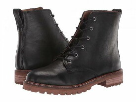 送料無料 Madewell レディース 女性用 シューズ 靴 ブーツ レースアップ 編み上げ Levi Lace-Up Boot - True Black Leather