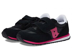 送料無料 サッカニー Saucony Kids 女の子用 キッズシューズ 子供靴 スニーカー 運動靴 Originals Jazz Hook &amp; Loop (Toddler/Little Kid) - Black/Pink