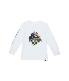 送料無料 クイックシルバー Quiksilver Kids 男の子用 ファッション 子供服 Tシャツ Gen X Logo (Toddler/Little Kids) - White