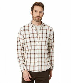 送料無料 ラッキーブランド Lucky Brand メンズ 男性用 ファッション Tシャツ Plaid Western Long Sleeve Shirt - Natural Multi Plaid