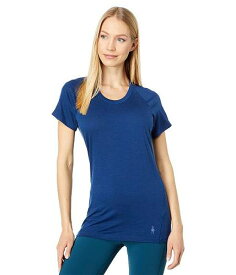 送料無料 スマートウール Smartwool レディース 女性用 ファッション Tシャツ Merino 150 Plant-Based Dye Base Layer Short Sleeve - Indigo Blue