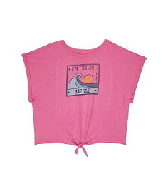 送料無料 ロキシー Roxy Kids 女の子用 ファッション 子供服 Tシャツ Wave Flow T-Shirt (Little Kids/Big Kids) - Pink Guava