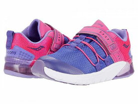 送料無料 サッカニー Saucony Kids 女の子用 キッズシューズ 子供靴 スニーカー 運動靴 S-Flash Glow 2.0 JR (Toddler) - Purple/Pink