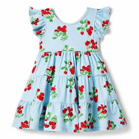 送料無料 Janie and Jack 女の子用 ファッション 子供服 ドレス Strawberry Dress (Toddler/Little Kids/Big Kids) - Blue