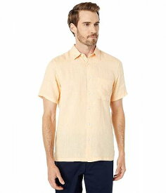 送料無料 セオリー Theory メンズ 男性用 ファッション ボタンシャツ Irving Short Sleeve Solid Linen - Vivid Coral