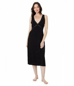 送料無料 ネイトリ Natori レディース 女性用 ファッション パジャマ 寝巻き ナイトガウン Feathers Essentials 45&quot; Gown - Black