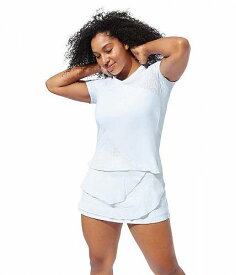 送料無料 Eleven by Venus Williams レディース 女性用 ファッション アクティブシャツ Wavy Short Sleeve - Bright White