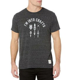 送料無料 オリジナルレトロブランド The Original Retro Brand メンズ 男性用 ファッション Tシャツ Into Crafts Tri-Blend Short Sleeve Tee - Black