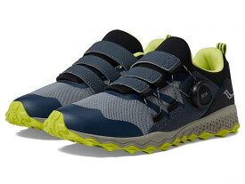 送料無料 サッカニー Saucony Kids 男の子用 キッズシューズ 子供靴 スニーカー 運動靴 Peregrine 12 Shield BOA (Little Kid/Big Kid) - Navy/Green