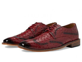 送料無料 ステーシーアダムス Stacy Adams メンズ 男性用 シューズ 靴 オックスフォード 紳士靴 通勤靴 Gennaro Wing Tip Oxford - Red