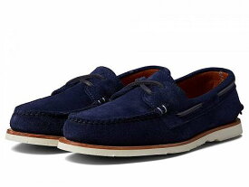 送料無料 スペリー Sperry メンズ 男性用 シューズ 靴 ボートシューズ Sperry X Sunspel Authentic Original 2-Eye - Navy Suede