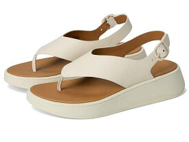 送料無料 フィットフロップ FitFlop レディース 女性用 シューズ 靴 サンダル F-Mode Leather Flatform Back-Strap Toe/Post Sandals - Paris Beige
