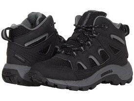 送料無料 メレル Merrell Kids 男の子用 キッズシューズ 子供靴 ハイキングブーツ Oakcreek Mid Lace Waterproof (Little Kid/Big Kid) - Black/Grey