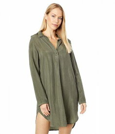 送料無料 ハードテイル Hard Tail レディース 女性用 ファッション ドレス Long Sleeve Tunic Dress - Gravel